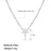 Gold And Silver Christian Cross Necklace, Dainty Choker Gift For Women, Religious Faith Pendant Jewelry