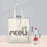 Cartoon Cat Print Canvas Bag