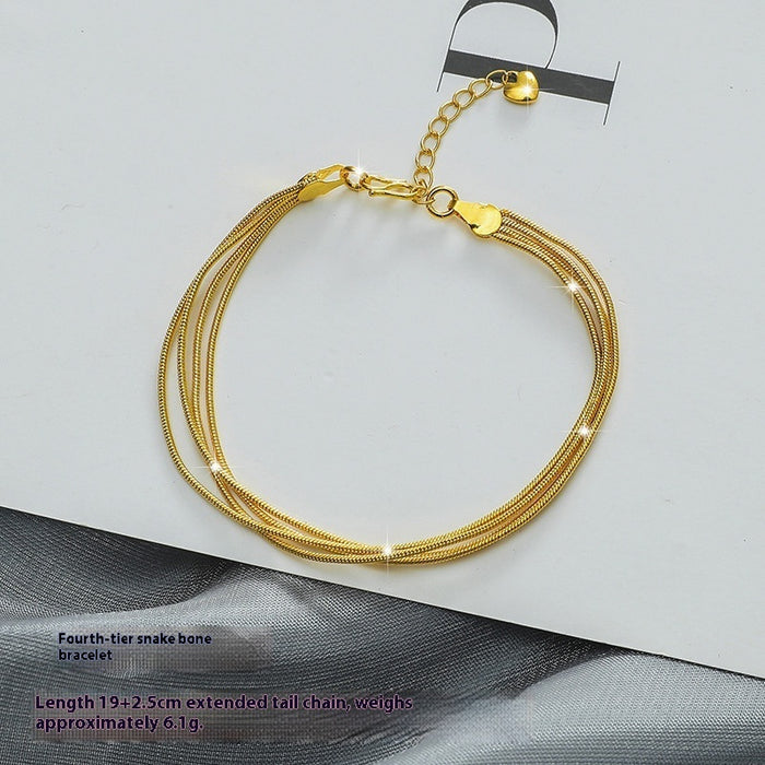 New Fashion Personality Placer Gold Bracelet Women