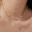 Simple Pearl Double Layer Choker Fashion Gold Color Necklaces Chain Small Bow Pendant Necklace Jewelry Gifts For Women Fashion Jewelry Valentine's Day Gifts