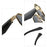 New Polygonal Sunglasses Wide Leg Metal Large Rim Sunglasses Women
