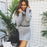 NEW Winter sweaters women turtlene shirt knit dress