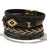 Amorcome Miyuki Evil Eye Leather Bracelets For Women Fashion Ladies Bohemian Wide Wrap Charm Bracelet Party Jewelry Gift