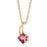 Rose Gold Zircon Necklace For Women Niche Design