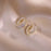 Full-jeweled Stud Earrings Women