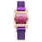 Magnetic buckle casual quartz female watch
