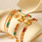 18K Gold Plated Stainless Steel Sun Pendant Necklace For Women