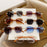 Frameless Trim Women's Wood Grain Fashion Personality Wear Glasses