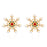 New Christmas Series Earrings For Women Rhinestone Pearl