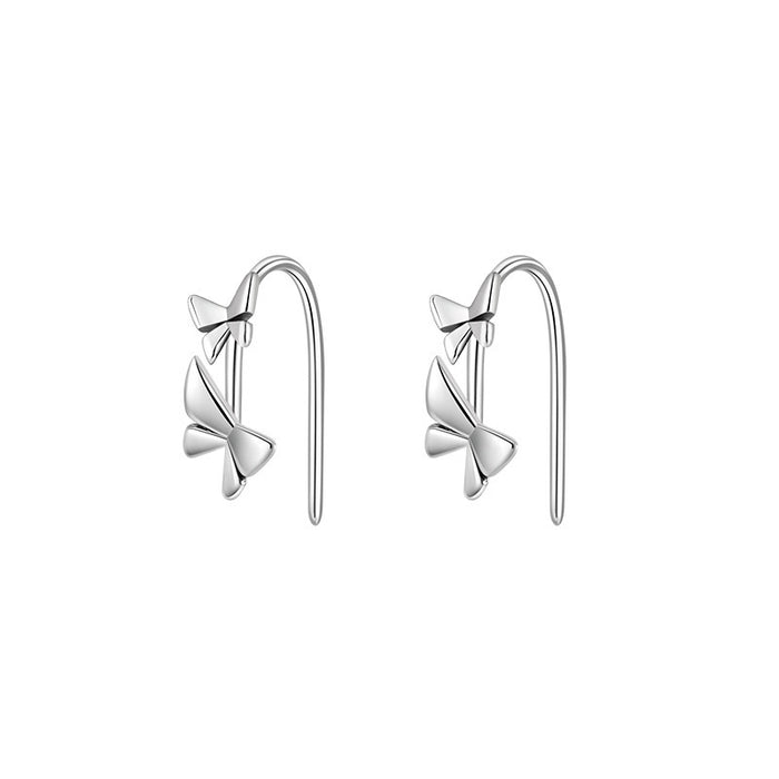 Double Butterfly Stud Earrings For Women