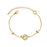 All-match Stainless Steel Resin Bracelet Women