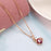 Rose Gold Zircon Necklace For Women Niche Design