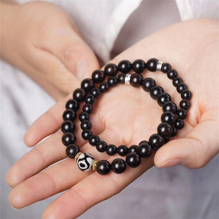 Men And Women Tibet Beads Ebony Bracelet