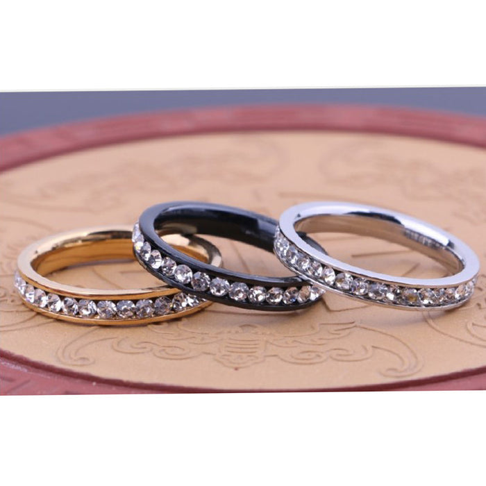 Couples Ring With Diamonds Men And Women Row Of Diamonds