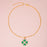 Enamel Green Four Heart Clover Necklaces For Women