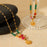 18K Gold Plated Stainless Steel Sun Pendant Necklace For Women