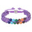 Fashion Jewelry 6mm 7 Chakra Stone Bead Yoga Meditation Bracelet Healing Crystal Double Layer Natural Gemstone Beaded Anxiety Bracelets For Women