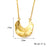 European And American Ins Personality Shaped Hammered Pattern Elegant Necklace Women