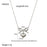 Love Pendant Necklace 18K Gold Stainless Steel Clavicle Chain Necklace For Women