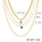 Enamel Smiley Face Charms Pearl Necklace Boho Gold Multi-layer Chunky Chain Statement Necklaces Chokers For Women