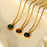 Gold Plated Stainless Steel Chain Necklace Women
