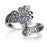Retro Fashion Butterfly Flower Ring Opening Adjustable Free Wind Ring