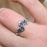 Cross Vintage Distressed Diamond Guardian Ring
