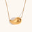 Hollow Water Drop Comma Simple Necklace Women