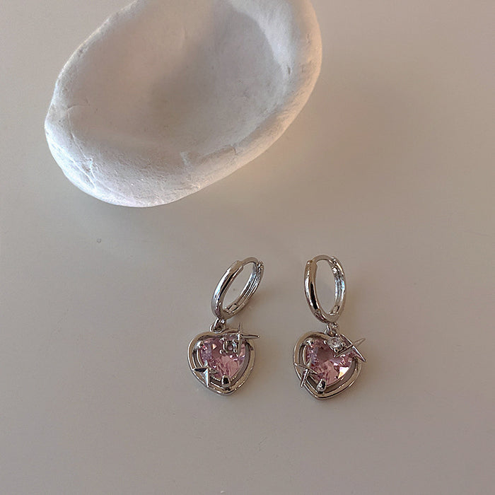 Starlight Bowknot Zircon Stud Earrings For Women