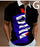 Shirts For Men Face Art Print Short Sleeve Tshirts Streetwear Mens