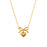 Love Pendant Necklace 18K Gold Stainless Steel Clavicle Chain Necklace For Women
