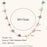 Stainless Steel 18K Gold Plated Natural Gravel Handmade Chain Necklace For Women