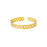 Simple Pleated Pattern Opening Bracelet Women