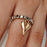 Handmade Beaded Elastic String Love Ring For Women