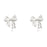 Starlight Bowknot Zircon Stud Earrings For Women