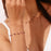 Stainless Steel 18K Gold Plated Natural Gravel Handmade Chain Necklace For Women