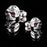 Retro Personalized Red Eye Ghost Head Skull Stud Earrings For Women