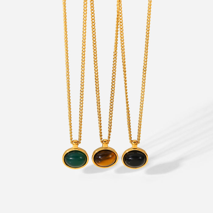 Gold Plated Stainless Steel Chain Necklace Women