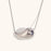 Hollow Water Drop Comma Simple Necklace Women