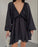 V-neck Lantern Sleeve Dress Fashion Loose Long-sleeved Dresses For Women Clothing