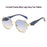 New Polygonal Sunglasses Wide Leg Metal Large Rim Sunglasses Women