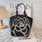 Knitted Buckle Bag Portable Large Capacity