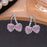 Starlight Bowknot Zircon Stud Earrings For Women