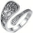 Retro Fashion Butterfly Flower Ring Opening Adjustable Free Wind Ring