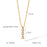18K Gold Plated Stainless Steel Sun Pendant Necklace For Women