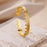 Simple Pleated Pattern Opening Bracelet Women