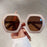 New Irregular With Personality Hexagonal Rivet Sunglasses For Women