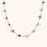 Stainless Steel 18K Gold Plated Natural Gravel Handmade Chain Necklace For Women