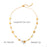 18K Gold Plated Stainless Steel Sun Pendant Necklace For Women