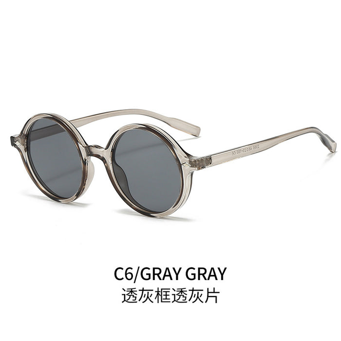 Retro Oval Sun Glasses Y2g Pure Champagne Sunglasses Female Cross-border Fashion